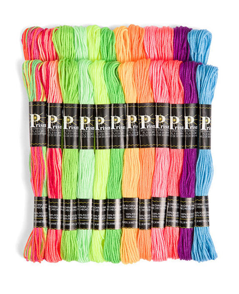DMC Prism Neon Embroidery Floss Thread 24 Packs – Mondaes Makerspace &  Supply
